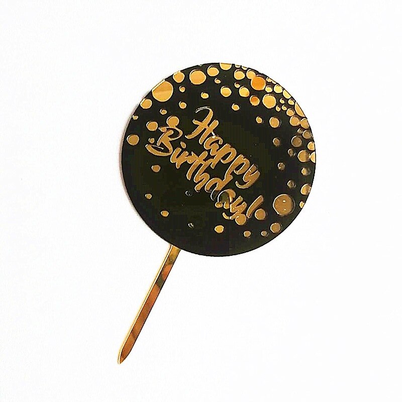 Double-layer Happy Birthday Cake Topper Birthday Acrylic Party Supplies Decoration Baking Accessories Christmas Cake Topper: 9