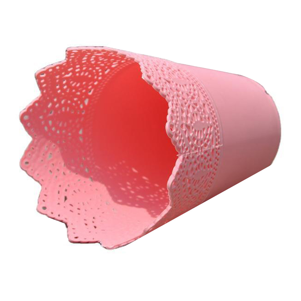Pot de fleur en plastique creux, Pots de pépinière, Pots de démarrage de graines, porte-fleurs, couronne en dentelle, Vase de fleur percé, rangement