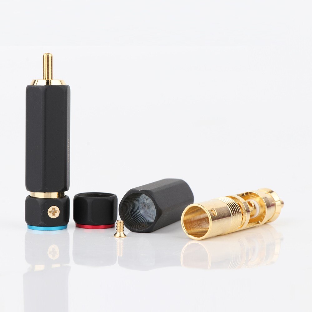 8PCS R1736 Hi Performance Pailiccs RCA Spina del Cavo Connettore Maschio per il fai da te audio video spina del cavo