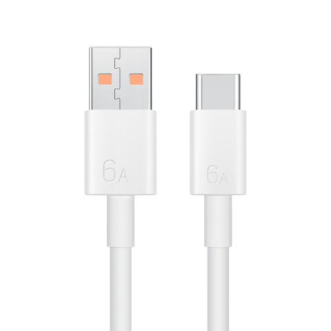 1/1 5/2M Huawei Mate 40 Pro 6A Cable de tipo C 66W Max sobrecargar USB-C línea de datos para Nova 7 8 SE P30 P40 Pro Honor 30 V30 Pro 30S: 100cm