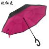 Fancytime paraguas de lluvia inverso para mujer plegable de doble capa para hombres soporte autónomo paraguas de mujer paraguas invertido a prueba de viento