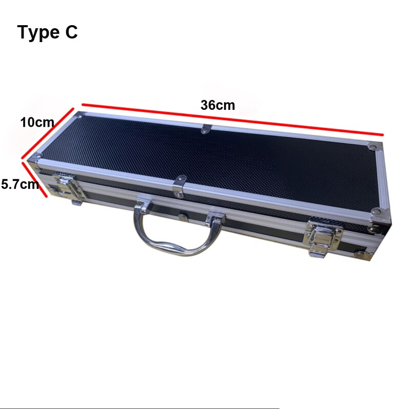 Portable Aluminum Alloy Toolbox File Storage Box Tool Instrument Case Outdoor Collection Box: Type C