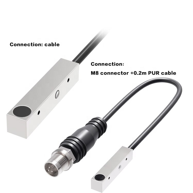 10-30VDC Smallest non contact inductive proximity square sensor 5*5*25 mm used for position control and metal detect