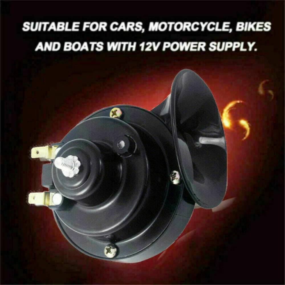 300db Super Train Horn for Trucks Suv Car-boat Motorcycles Automotive Loudspeaker Car Speaker Sound Signal On Car: black