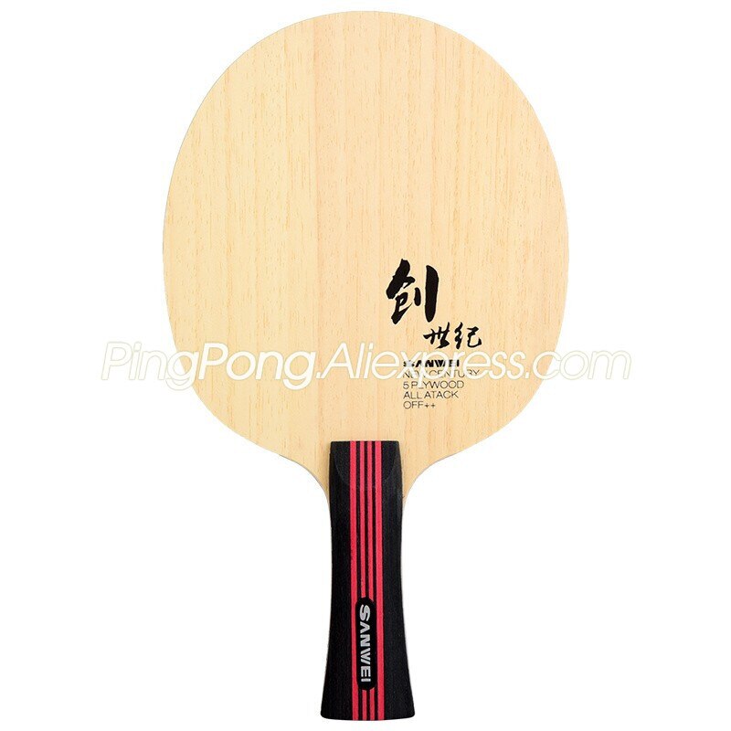 SANWEI Century Table Tennis Blade (5 Ply Wood, Allround) Racket Ping Pong Bat Paddle