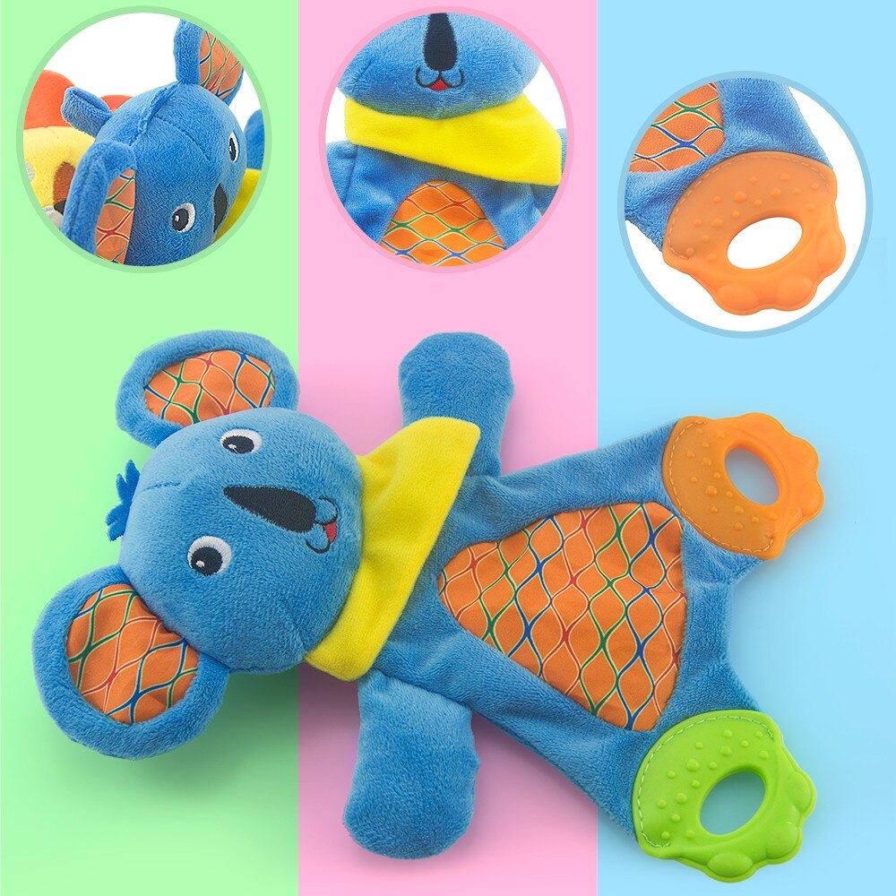 2Pcs Teytoy Baby Kinderziektes Speelgoed, Leeuw En Koala Soft Krinkel Doek Baby Speelgoed Voor Peuter, zuigelingen En Kinderen