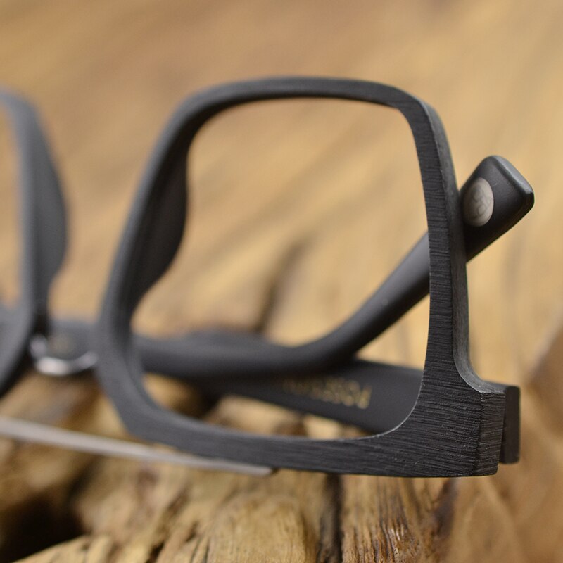 Posesion Optical Glasses Frames Men Square Optical Myopia Prescription Eyeglasses Male Wooden Frame Eyewear Spectacles