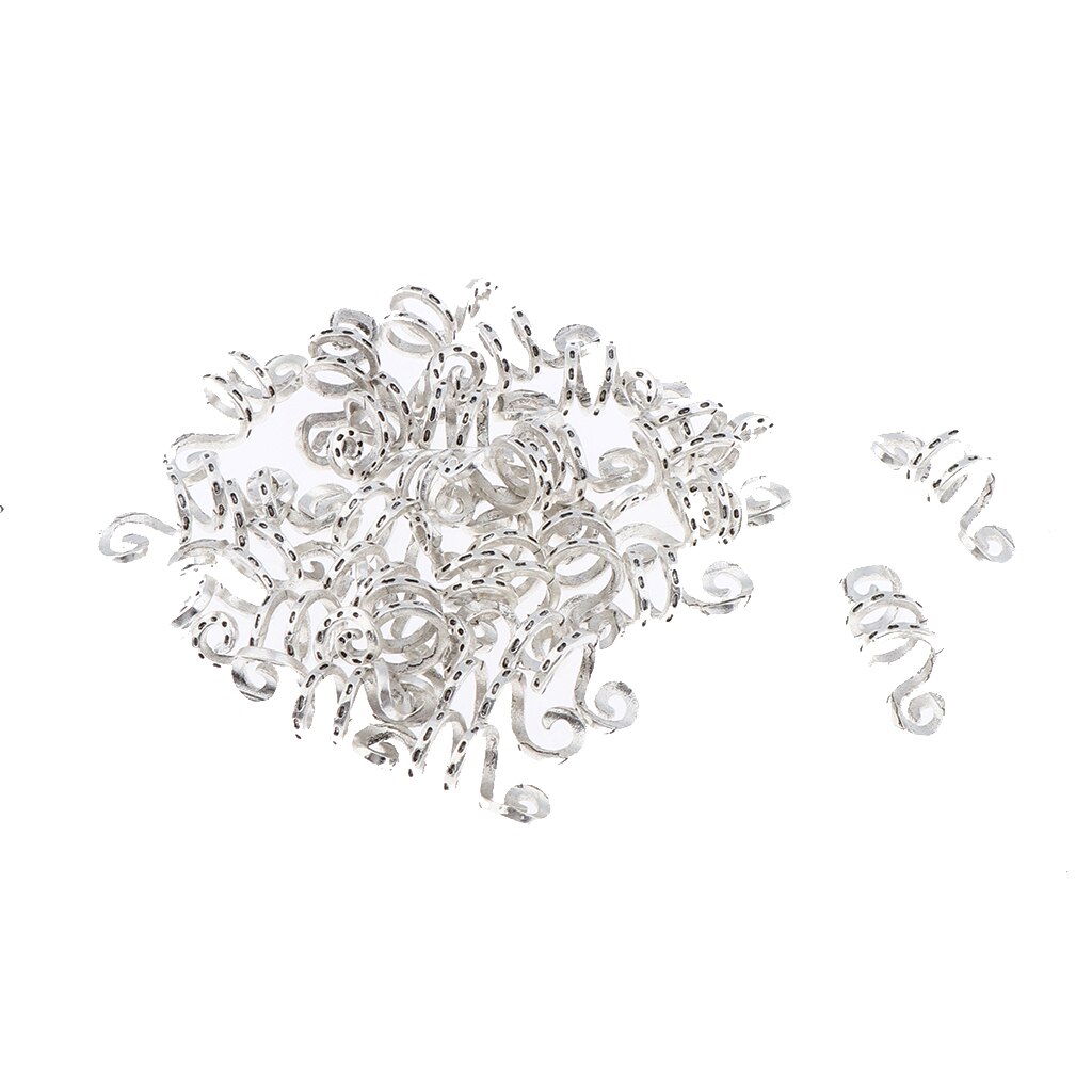 30 pcs Haar Kralen Ringen-Dreadlock Haar Accessoires Norse Spiraal Haar Coils Lente Kralen voor Braid Baarden Haar Sieraden DIY.