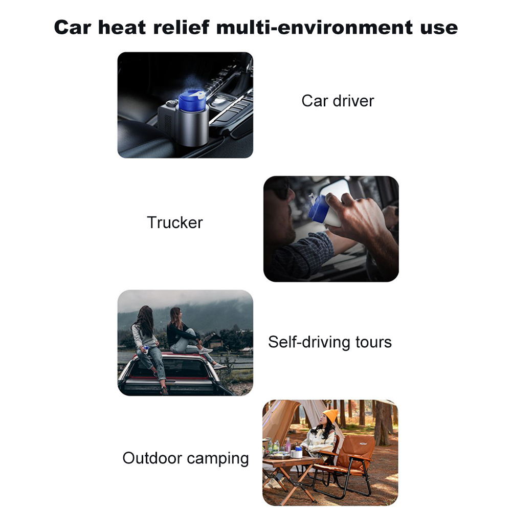 Calentador de bebidas eléctrico 2 en 1 con pantalla Digital de temperatura, taza enfriadora de bebidas con aislamiento para coche, para café, leche y bebidas