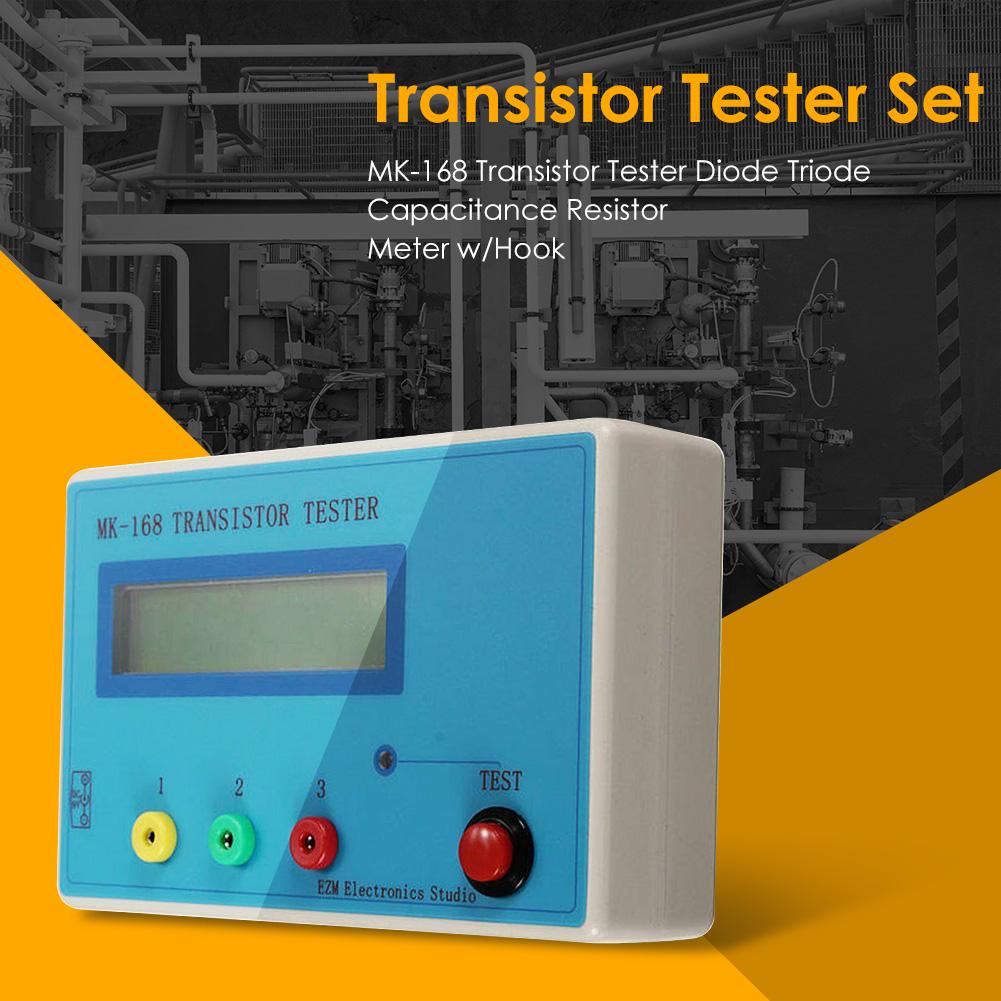 MK-168 Backlight Transistor Tester Diode Thyristor Capacitance Resistor Detector Electrical Frequency Meters Instruments