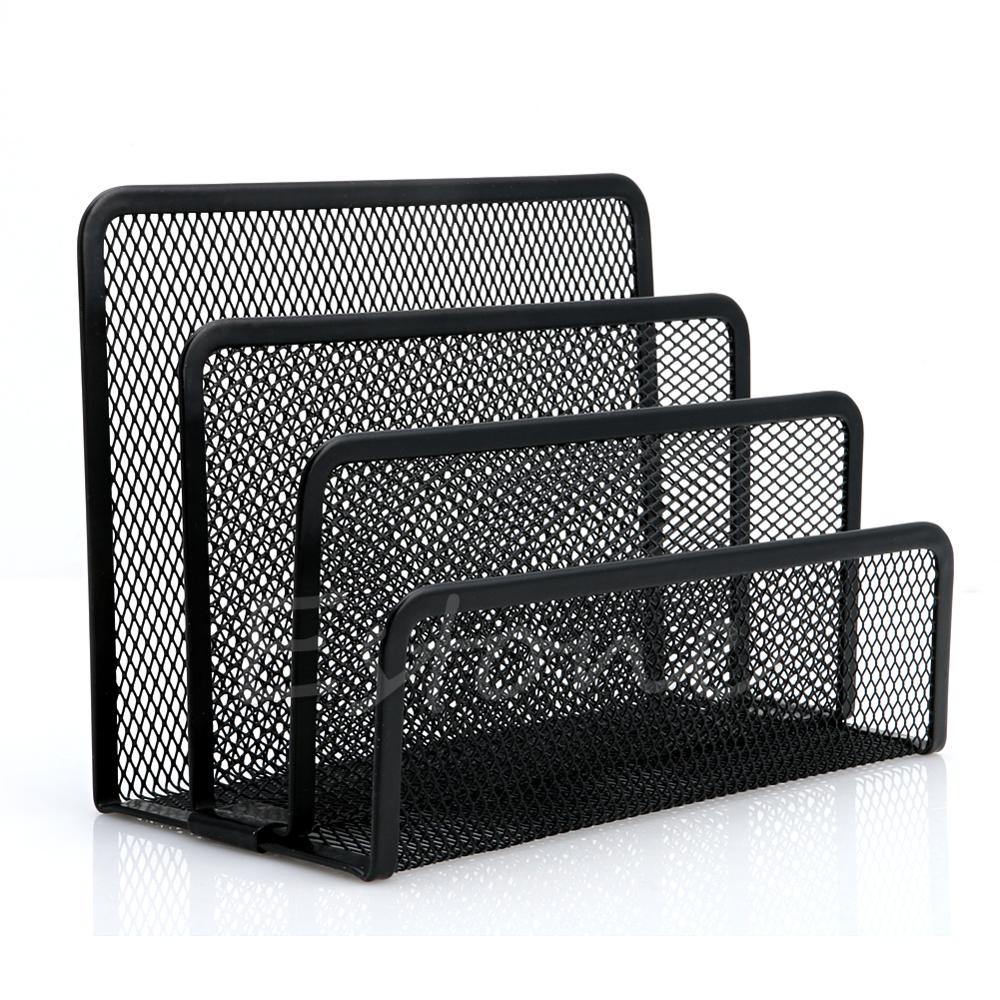 Mesh Letter Sorter Mail Document Tray Desk Office File Holder Organiser Business