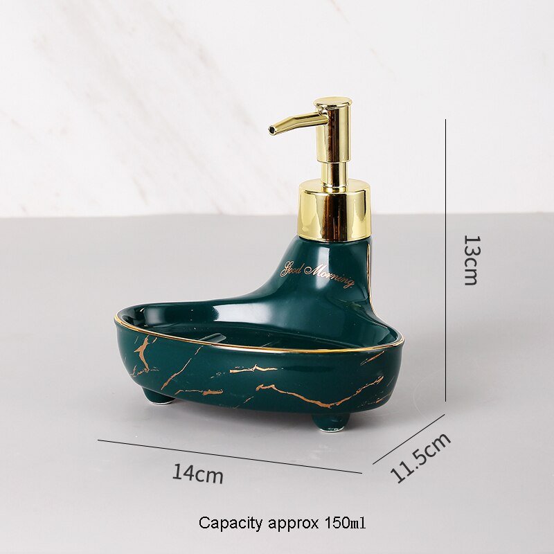Ceramic Shampoo Bottle Modern Bathroom Soap Dispenser Set Household Dual Purpose Squeeze Bottled Daily Necessities: B3 150ml