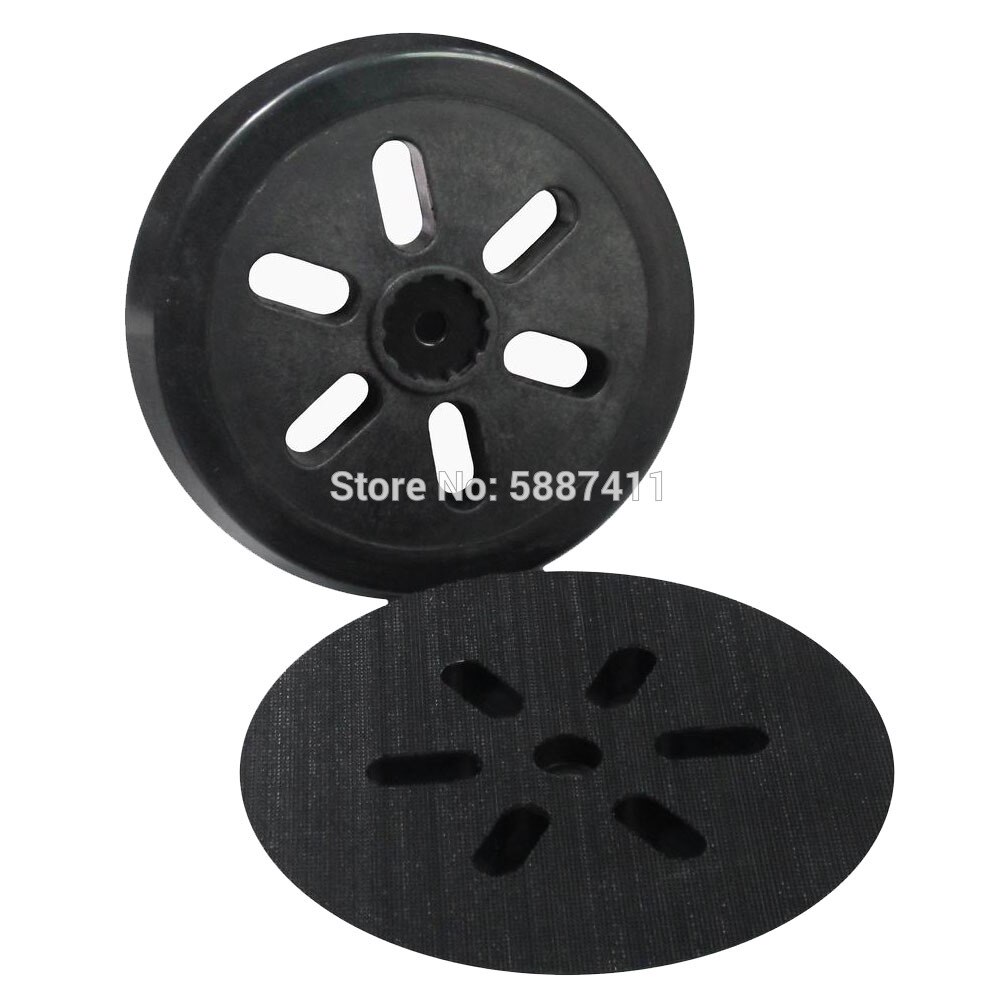 Adhesive Abrasive Pad 5" Sanding Backing Plate with 6 Holes