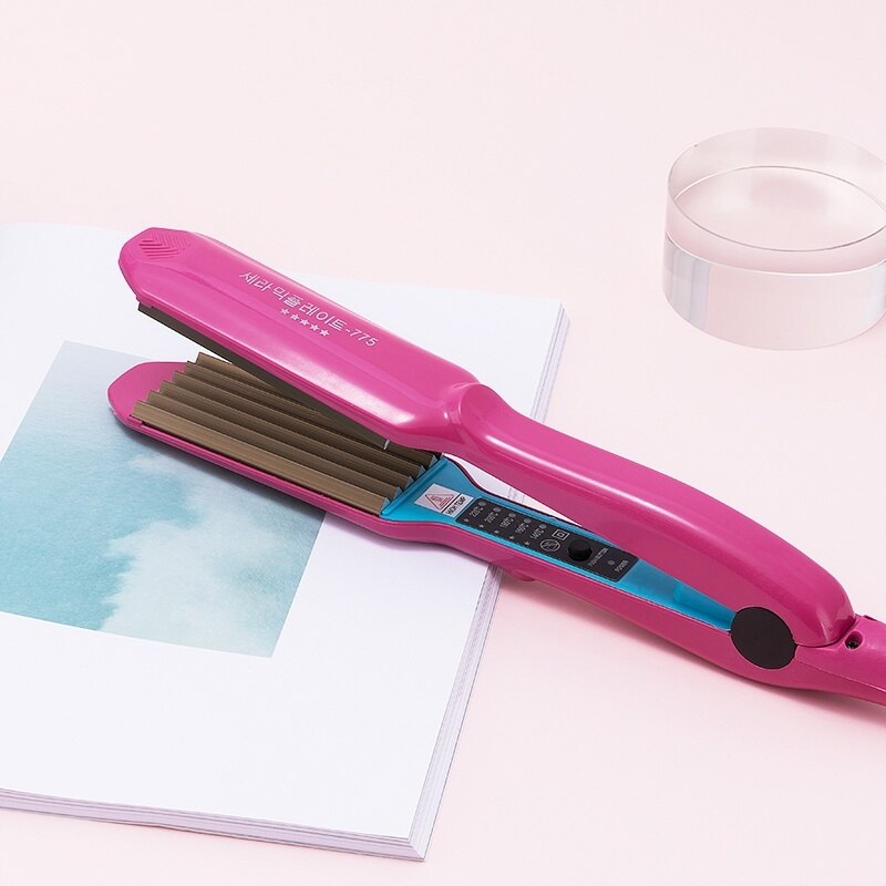 TOHUAN Hair Corrugated Iron Crimped Fluffy Hair Waving Iron Electric Crimp Hair Irons Beauty Styling Tools 110-220V