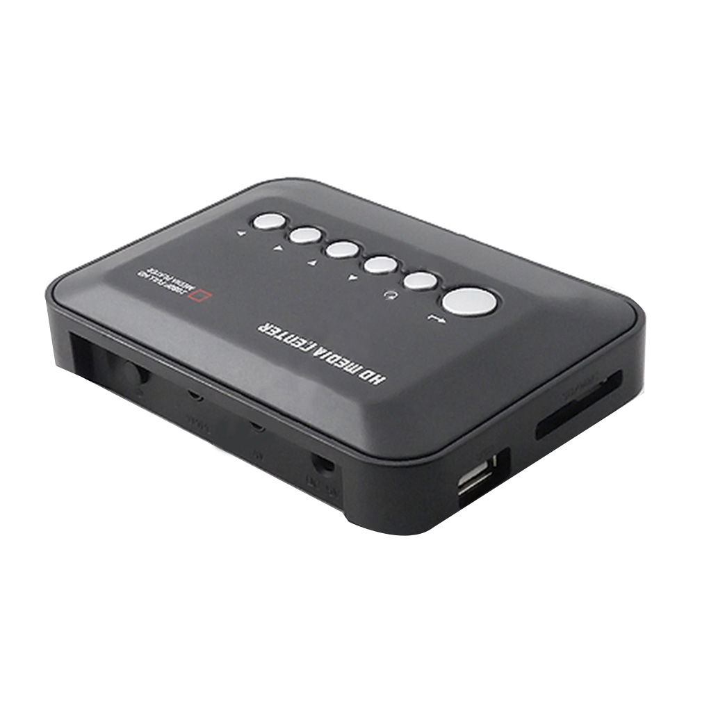 mini pełny HD1080P MKV HDD HD odtwarzacz multimedialny centrum HD AV VGA USB SD MMC pilot odtwarzacz ue/nas/UK/AU wtyczka