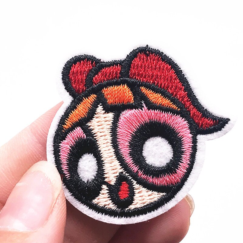 10 Stuks Cartoon Power Meisjes Naaien Levert Ijzer Op Kleding Applique Patch Diy Kleding Accessoires Borduurwerk Patches: Koper