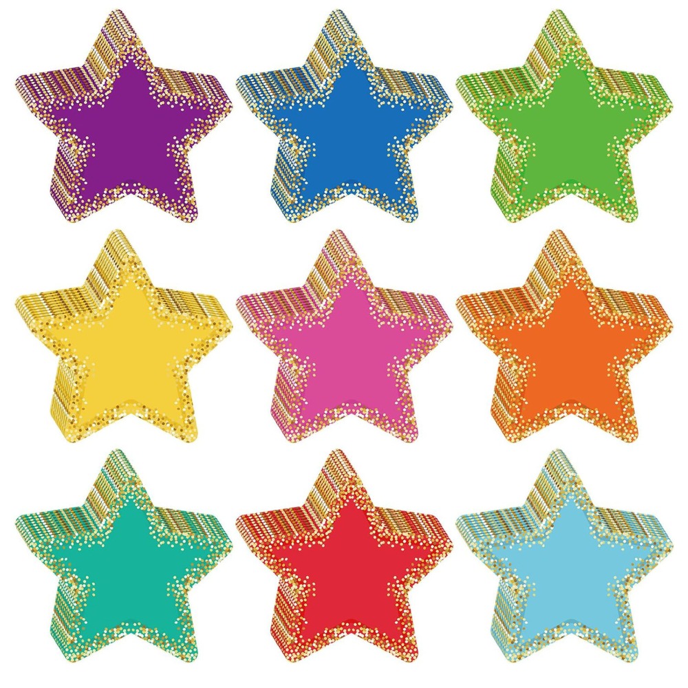 108 stuks uitsparingen kleurrijke ster papieren uitsparingen DIY ambachtelijke esthetische pentagram decoratieve rand ronde bloem hartvormig: Beige