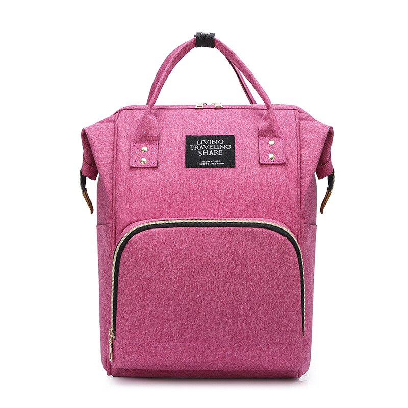 Plecak w nowym stylu wielofunkcyjna torba dla mamy plecak o dużej pojemności modny plecak: róża czerwony