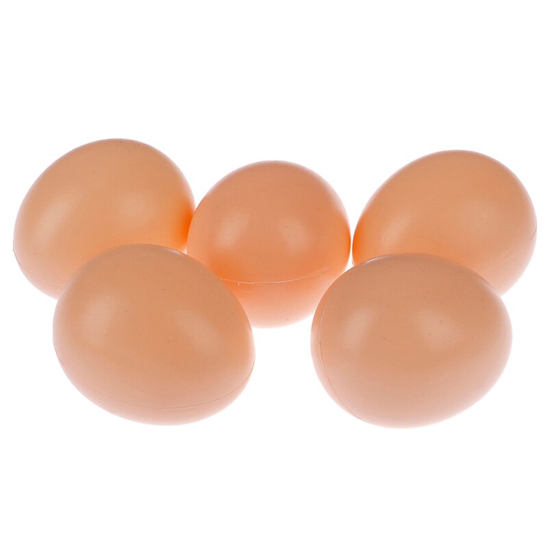 5 pièces faux oeuf factice poule volaille poulet blague blague en plastique oeufs fête décor nouveauté jouet pour enfants bricolage