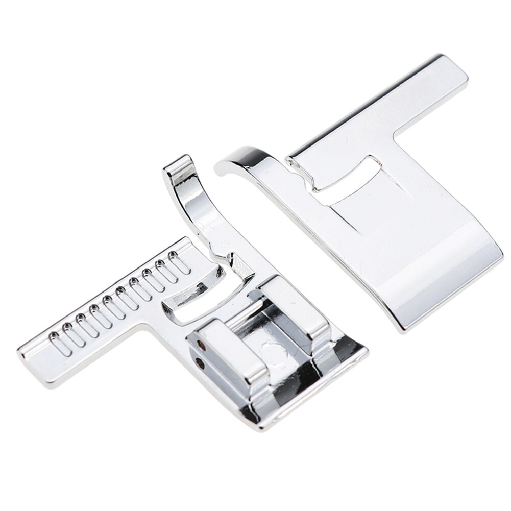 2Pc Snap On off Sewing Machine Straight Stitch Guide Presser Foot for Sewing Machines