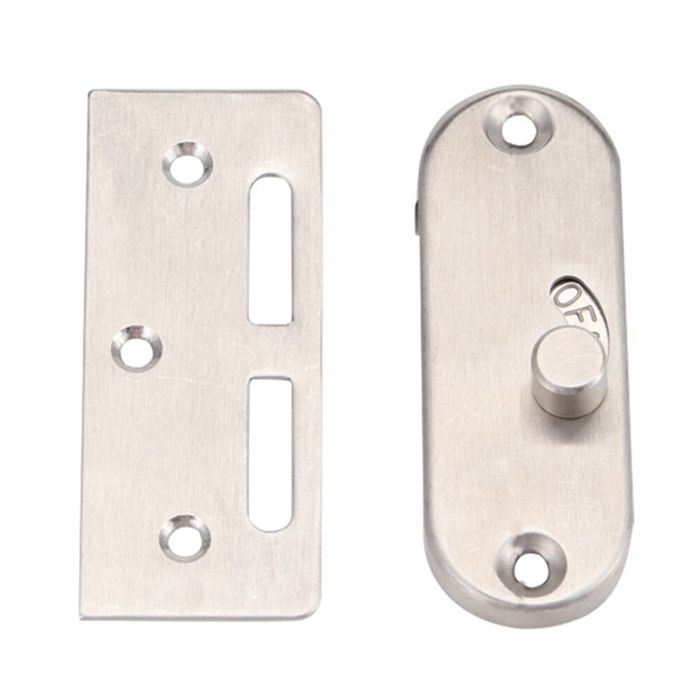 High Security Barn Door Lock Rust Proof Hotel Bedroom Safety 90 Degree Home Right Angle Curved Bolt Sliding Universal Buckle