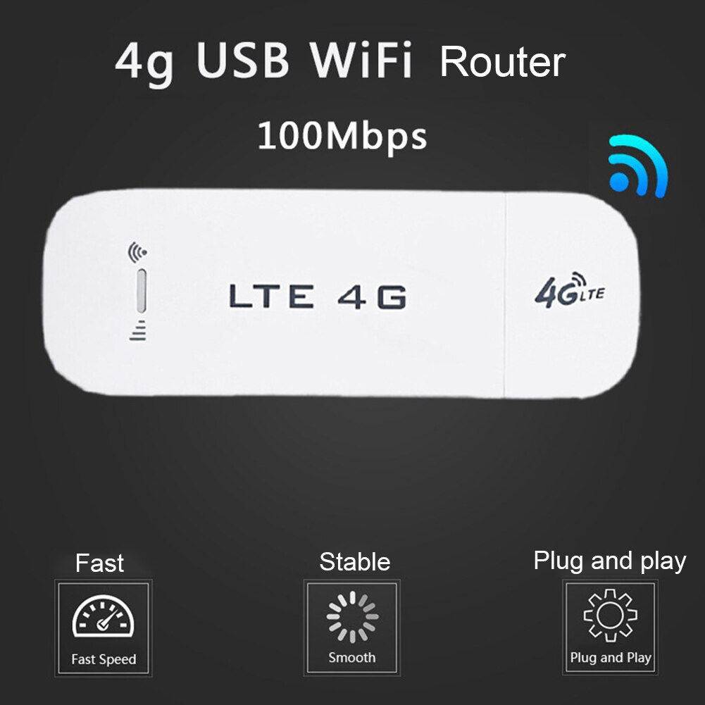 4G LTE Adapter Wireless USB Modem Network Card Universal 100Mbps WiFi Modem USB Wireless Router For Home Office