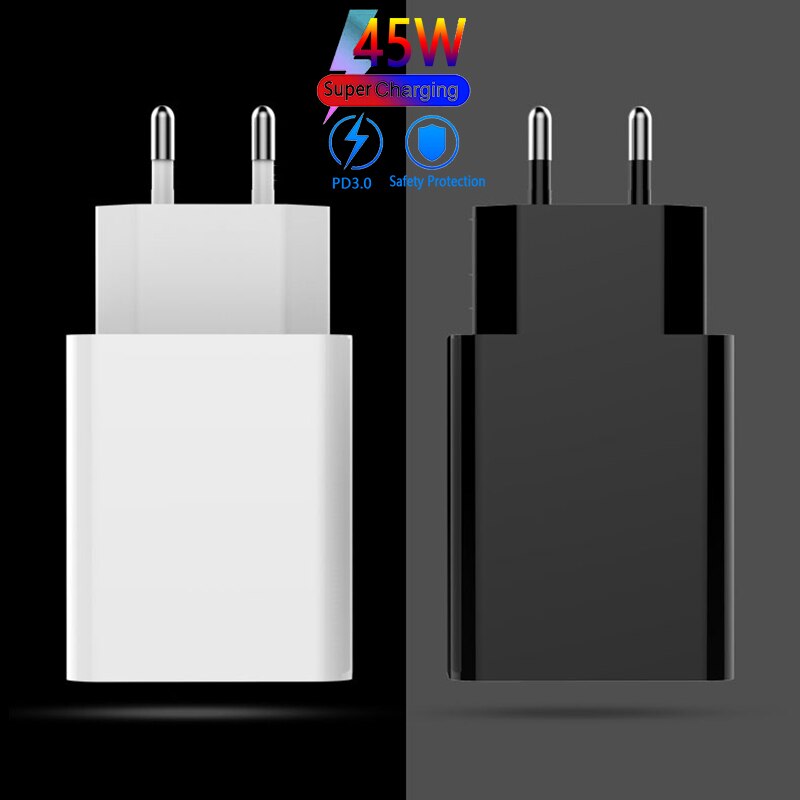 Szybka ładowarka USB C i typu C szybka ładowarka 45W ładowarka III 45W ładowarka do iPhone 12/iphone 13 szybka Xiaomi 12 Pro Samsung
