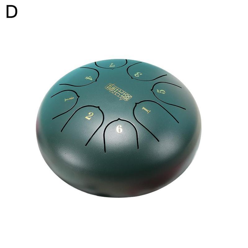 6 Inch Relaxing Music Drum Steel Tongue Drum Instrument Percussion Instrument Accessories Hand Pan Relaxing Music Drum: D