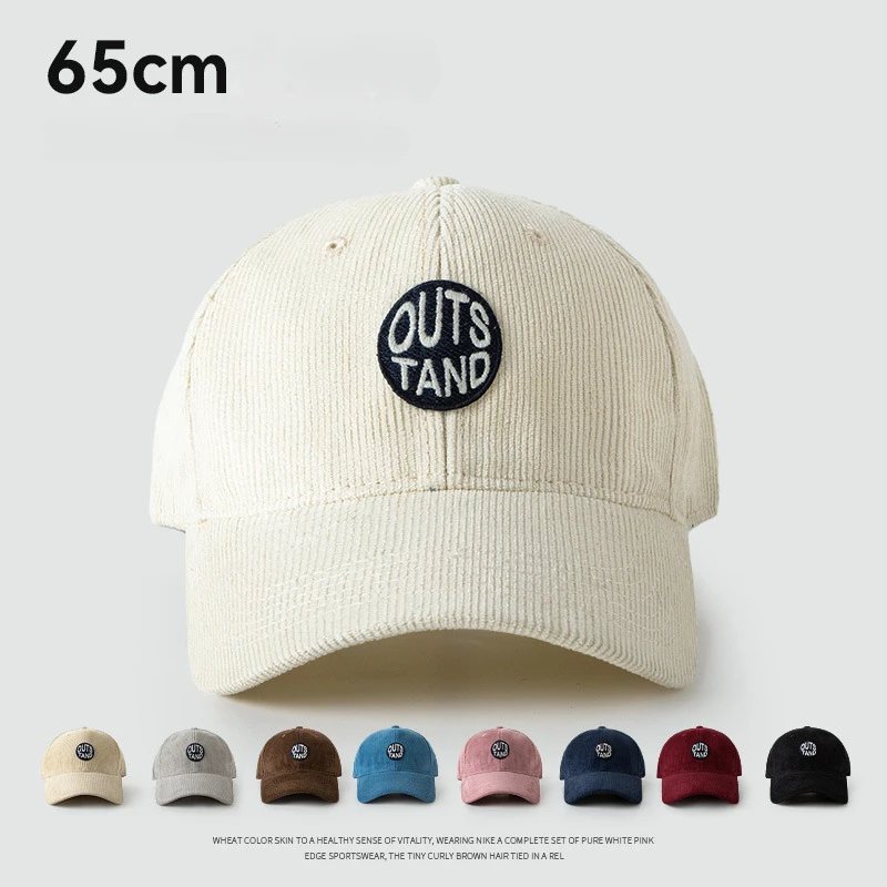 groß Kopf Baseball Kappen für Männer Kabel Wärme Winddicht Herbst Winter Gestickte Mütze Frauen Snapback Deckel Trucker Hütte Gorras
