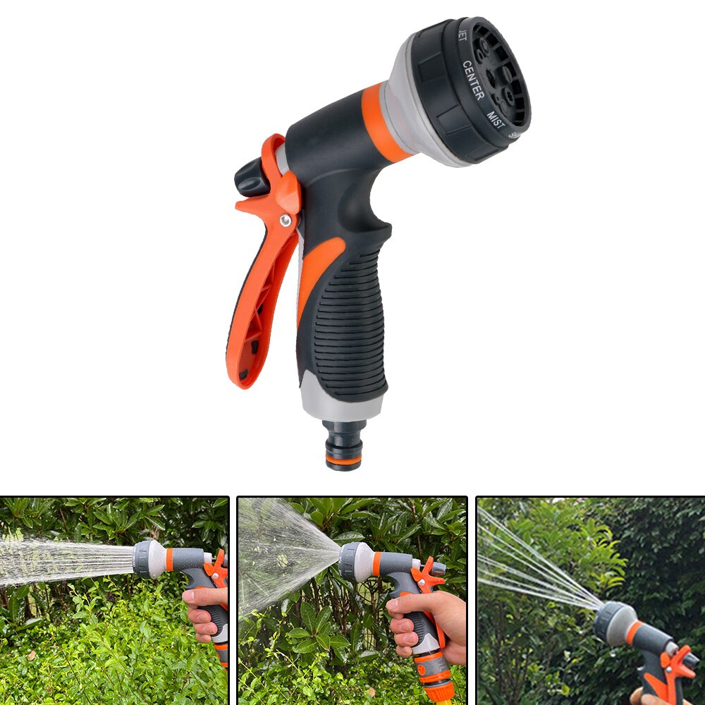 Hochdruck Wasser Pistole 8 sprühen Modi Schlauch Streuen Düse Multifunktions Einstellbare Für Garten Waschen Auto Rasen sprühen Bewässerung
