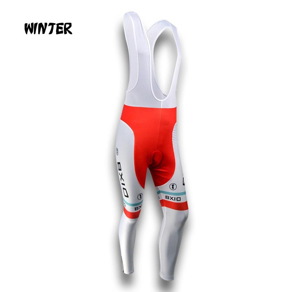 BXIO Radhose Herren - Vlies Thermohose - Winter Sport Radhosen Lang: Wintertyp / L
