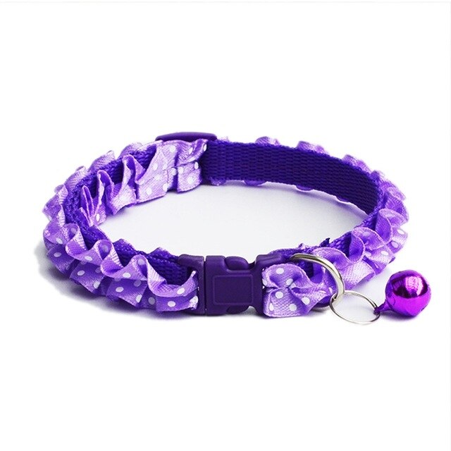 Kant Breakaway Halsband Bell Voor Kleine Honden En Katten Chihuahua Halsband Voor Katten Dieren Supplies Voor Honden Harness Leash MP0070: Purple