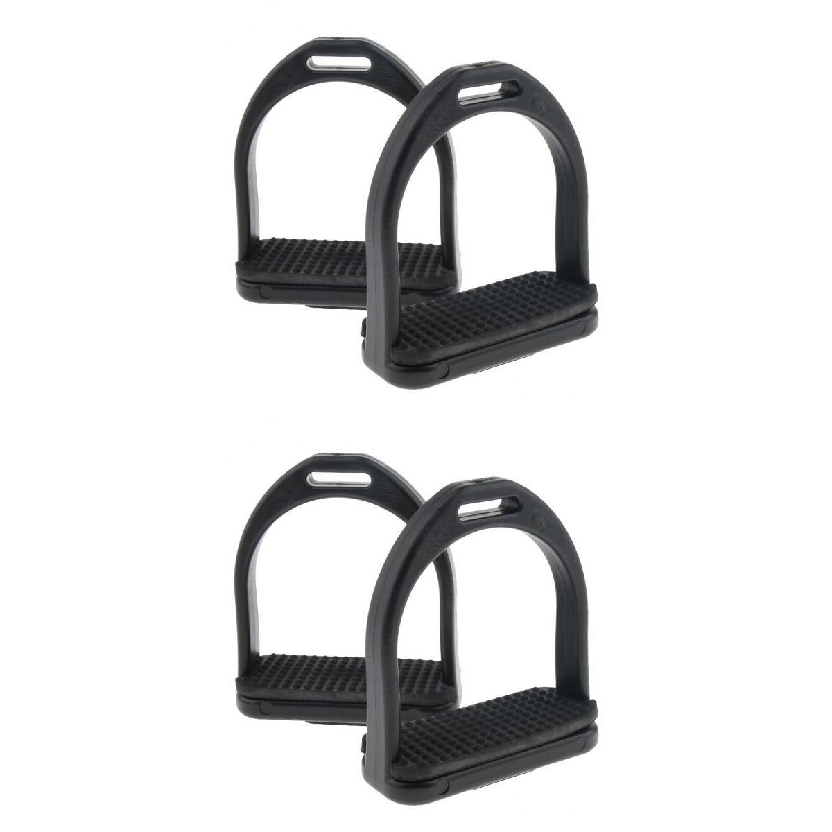 2 pares de estribos de caballo inglés, estribos de caballo, estribos dobles articulados, chico adulto