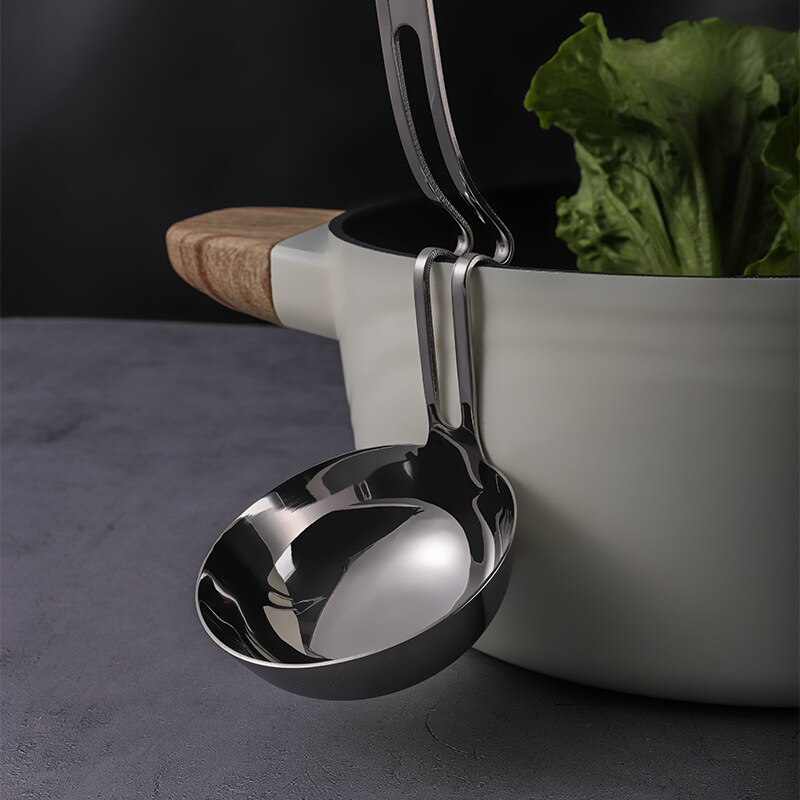 304 Rvs Pot Soep Lepel Vergiet-Muur Dikke Bathy Soeplepel Pittige Lepel Lekkage Creatieve Sheng Pap lepel Sp