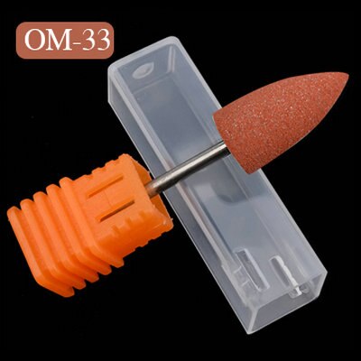 Fresa para máquina de manicura, brocas de silicona para uñas, accesorios para amoladora de uñas: OM33