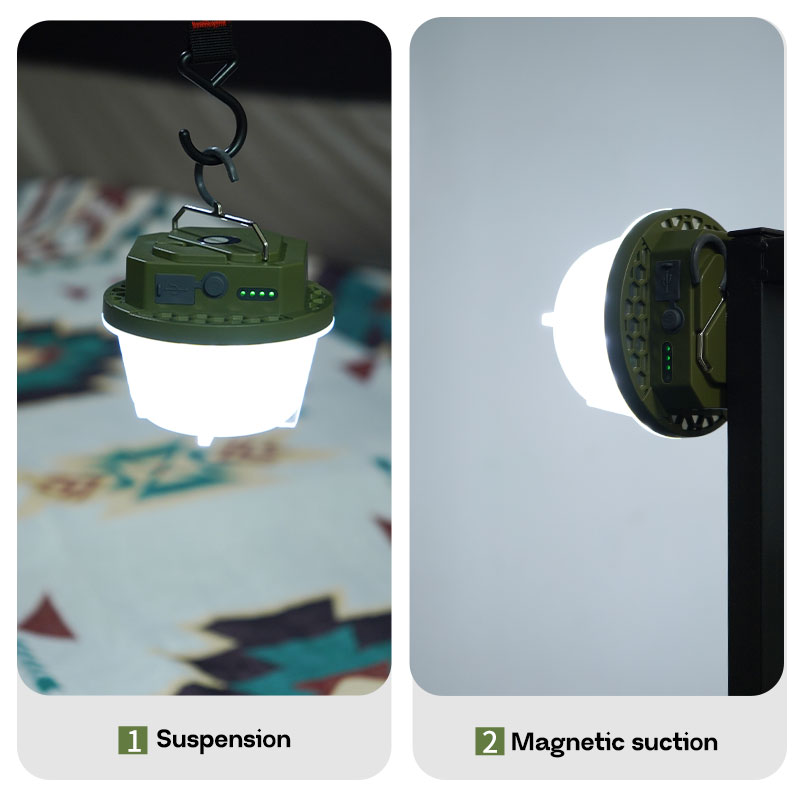 Moslighting 15w power campinglykta tältlampa usb uppladdningsbar bärbar ficklampa campinglampa utomhus vandring nattbelysning