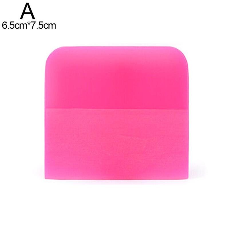 6.5/10/12x7.5cm Pink Scraper Soft Rubber Car Window Squeegee Tint Tools Glass Water Wiper Vinyl Wrap Blade for Auto Home Office: 6.5cmx7.5cm