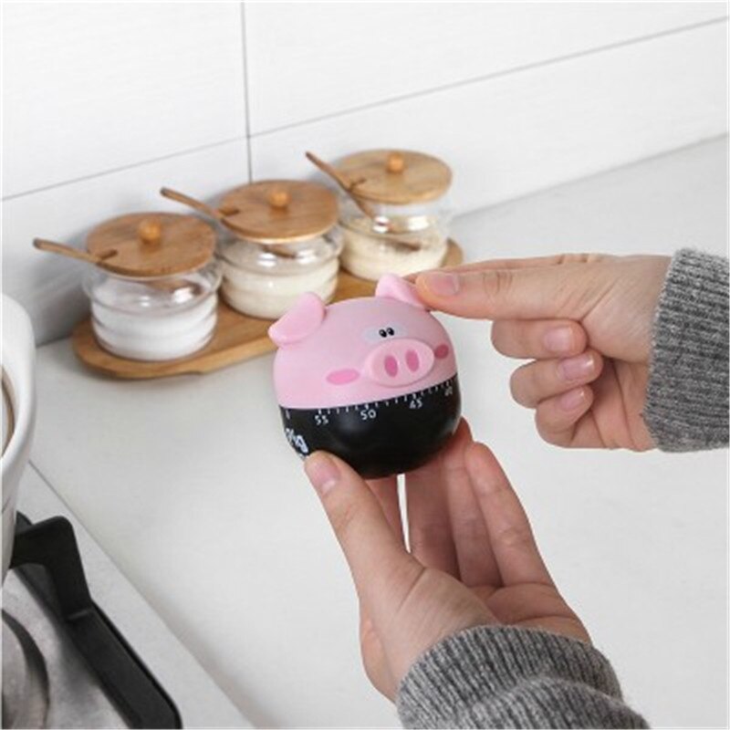 Home Owl Kitchen Decor Owl Timer 60 Minute Pink Kitchen Gadgets Egg Timer Cooking Mechanical Countdown Timers