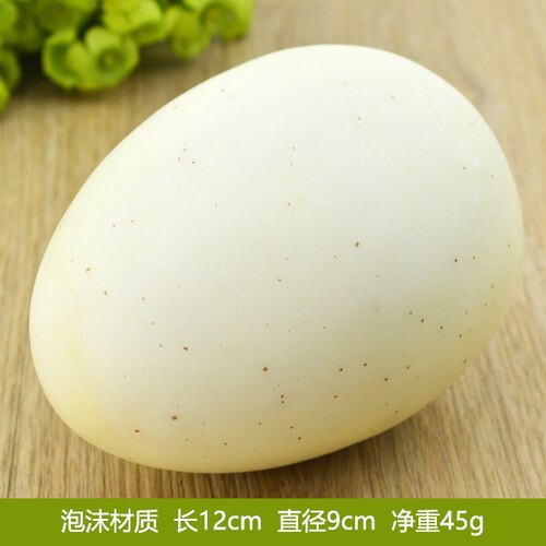 Huevos de avestruz de simulación para niños, huevo pintado de simulación, juguetes educativos, comida Artificial, juguete de Pascua: small Ostrich egg
