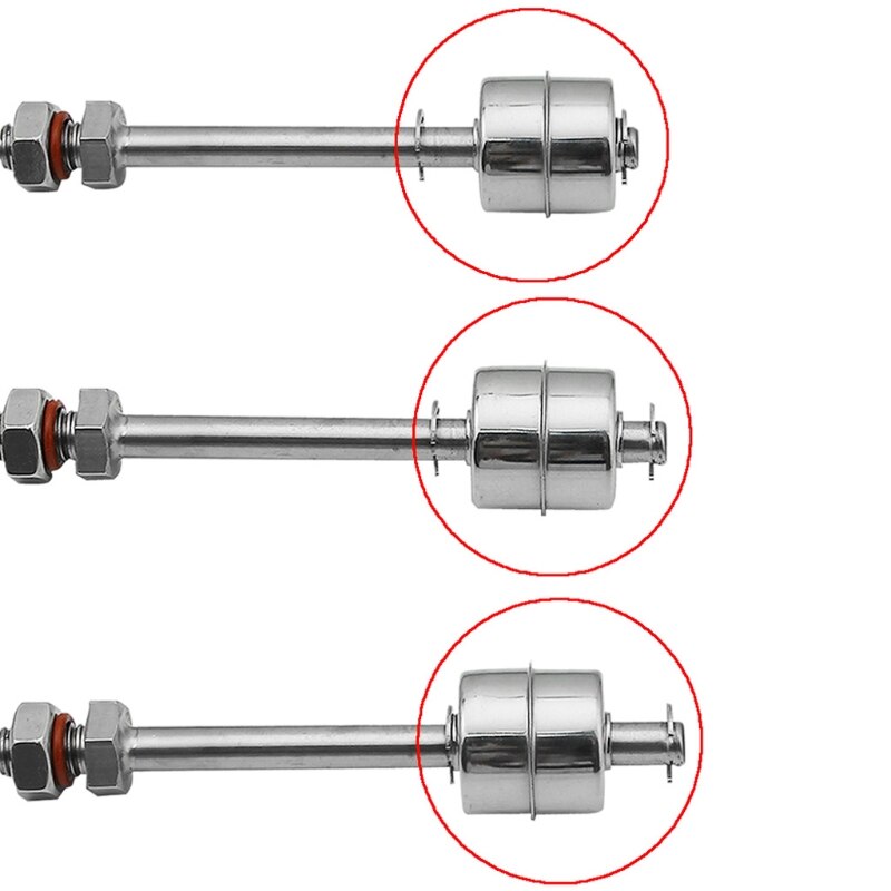 Water Level Sensor Liquid Ball Float Switch Tank Pool Steel 10cm