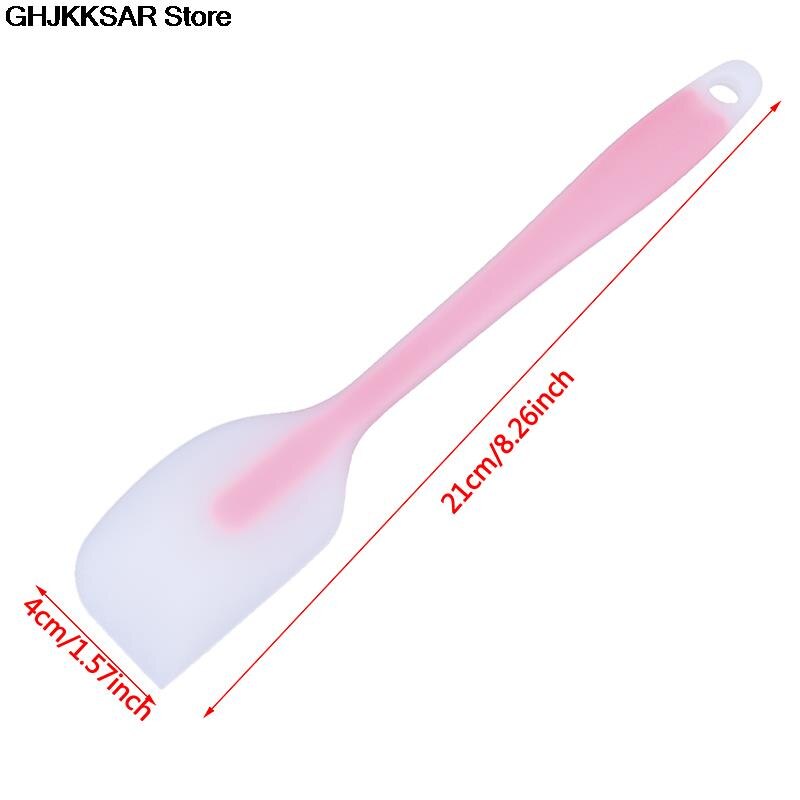 1pc Heat Resistant Non-stick Silicone Spatula Spoon Cooking Kitchen Cake Scraper Green | Pink | Blue