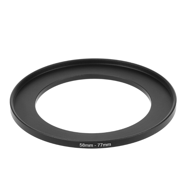 58 Mm Tot 77 Mm Metalen Step Up Ring Lens Adapter Filter Camera Tool Accessoires