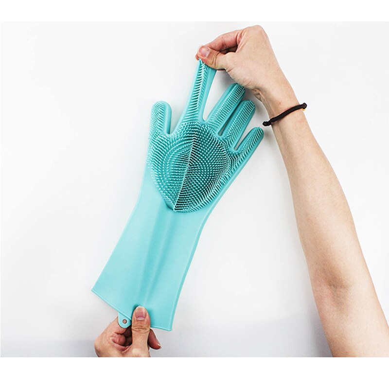 Guanti antigraffio per gatti guanto da toelettatura canna da compagnia accessori da bagno per gatti guanti per depilazione pettine per capelli e spazzola guanto per gatti gattino