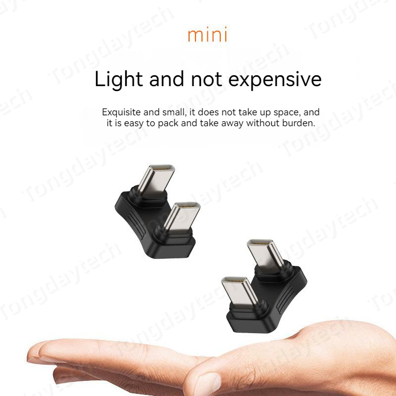 Adapter USB typu C w kształcie litery U 65W Szybkie ładowanie Adapter Otg Transfer danych Złącze USBC do telefonu Ipad Tablet Cabo Usb Tipo C