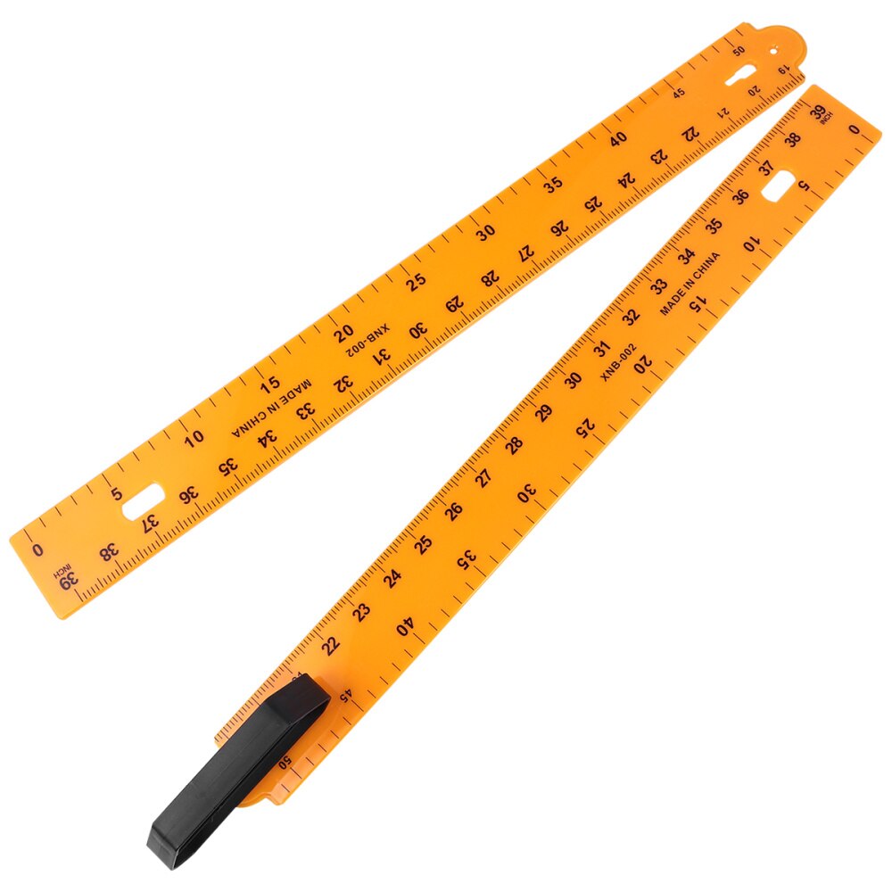 1pc Measuring Tool Ruler Yellow Sectional Ruler Math Teaching Tool: Default Title