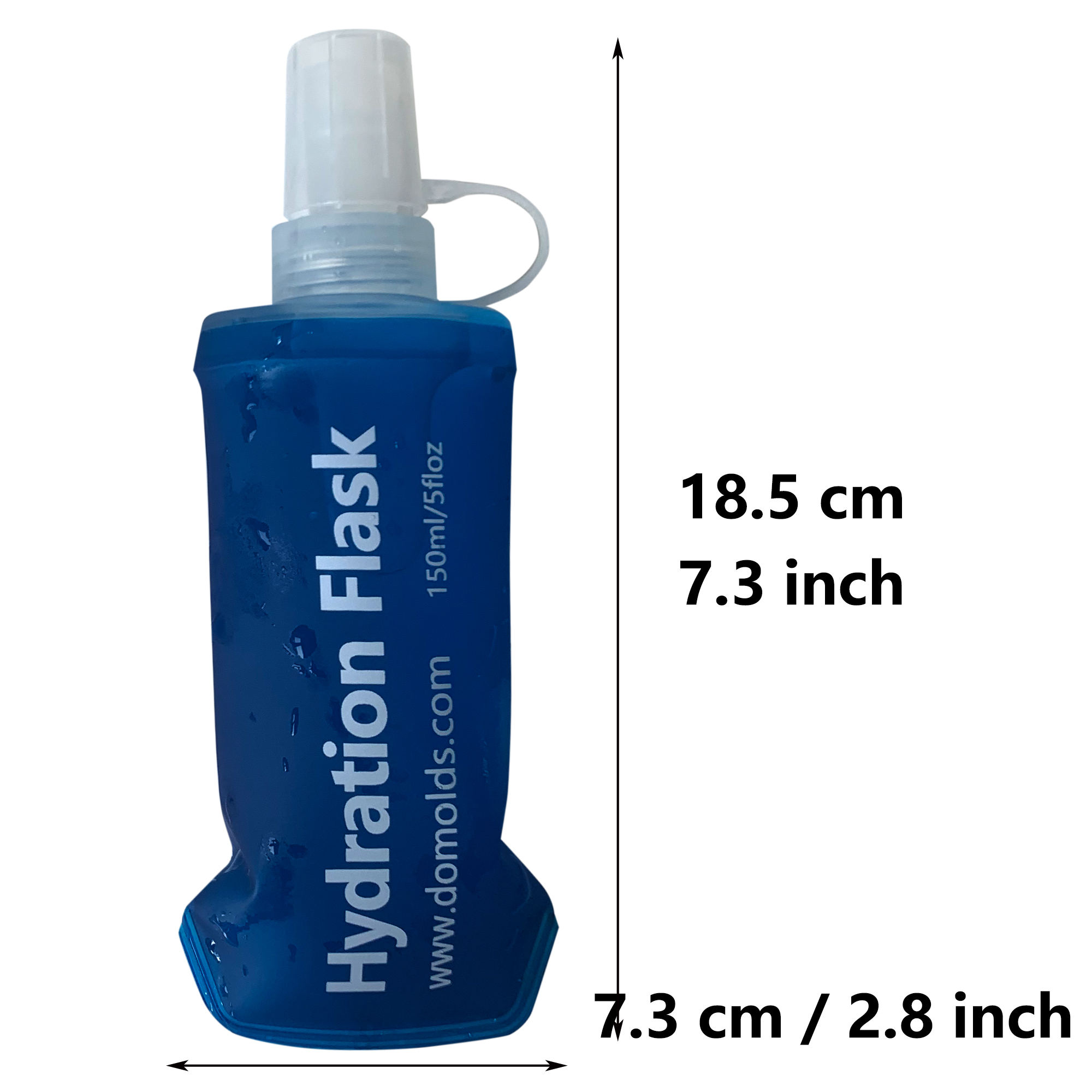 FITLY FLASKS Combo - 3 draagbare zachte fles, inklapbare waterflessen