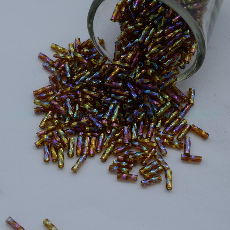 20g 2*6MM Japan Import Twist Bugle Glass Tube Beads For Cross Stitch Embroidery Necklace Bracelet Jewelry Garment Accessory: 4.