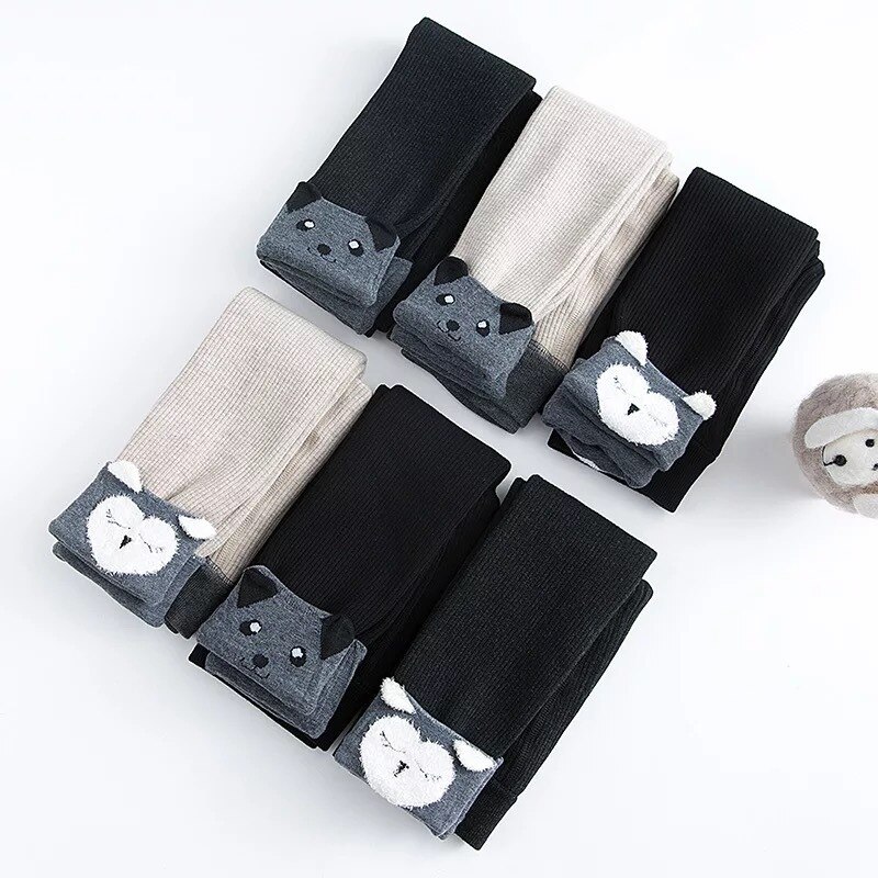 1-4anni Autunno Inverno ghette A Righe Della Ragazza Del bambino Del Cotone Dei Capretti Infantili Strumphose Lavorato A Maglia magro Pantaloni per I Bambini