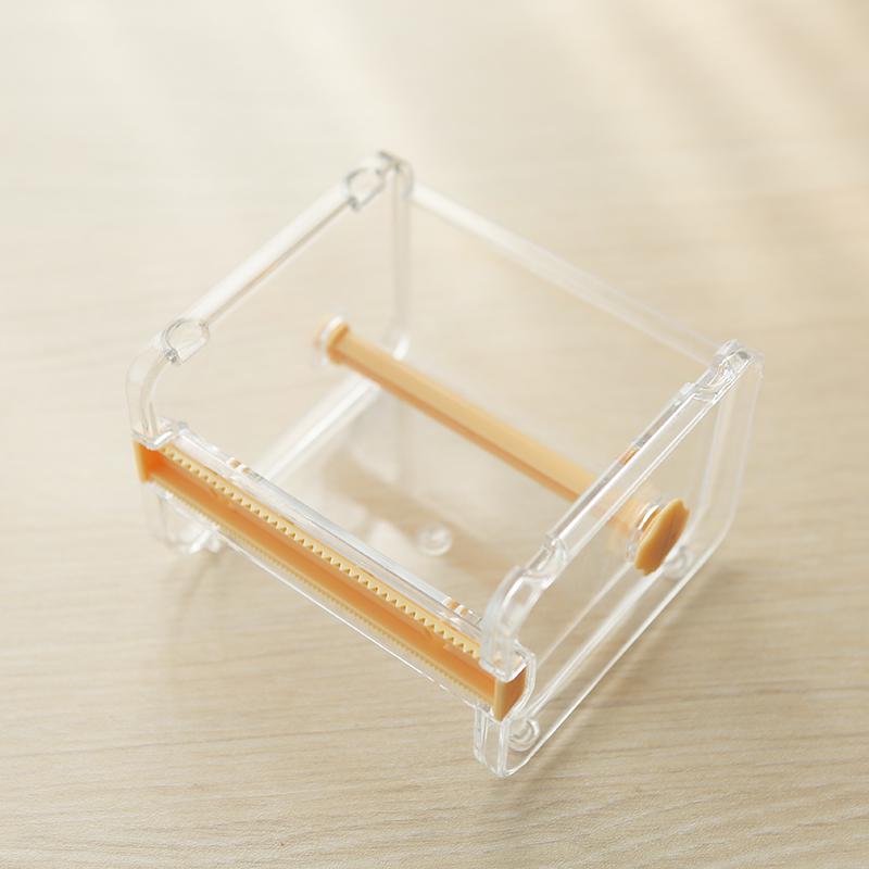 Papirvarer mærkat kvitteringsbokse washi tape dispenser washi tape opbevaring washi tape arrangør tape holder: Orange