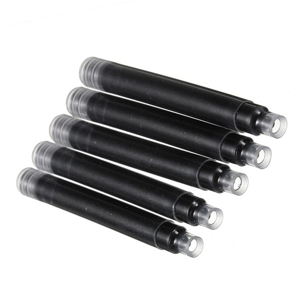 Disposable Fountain Pen Standard Ink Refills Black Blue Office Writing Pens Replacement Parts